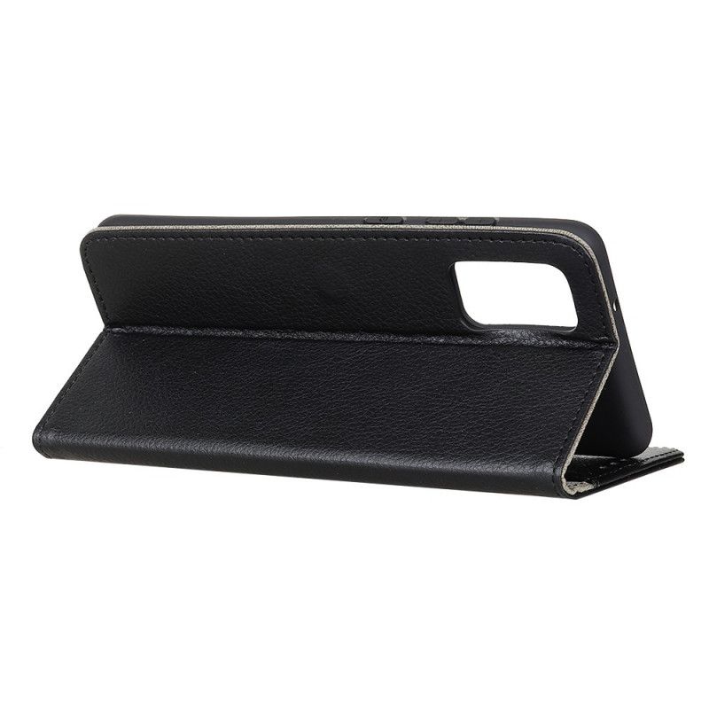 Flip Cover Læder for Xiaomi Mi 10T / 10T Pro Sort Tekstureret Litchi