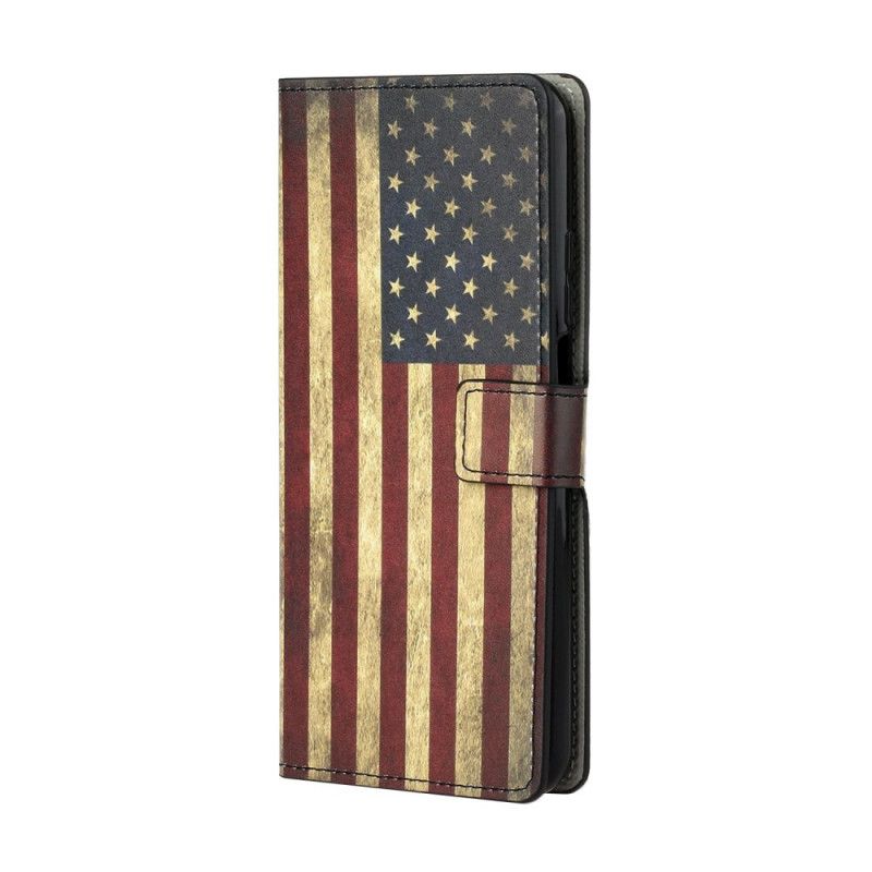 Flip Cover Læder Xiaomi Mi 10T / 10T Pro Amerikansk Flag