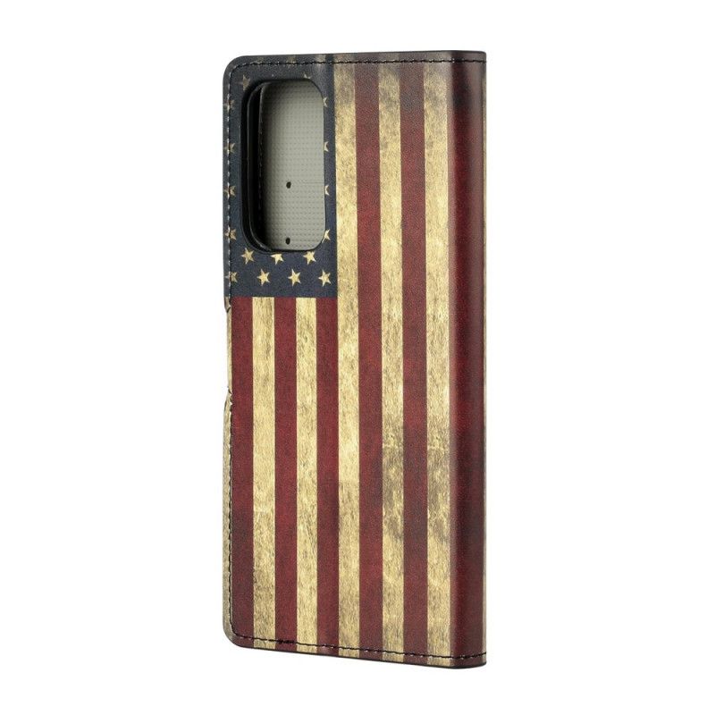 Flip Cover Læder Xiaomi Mi 10T / 10T Pro Amerikansk Flag