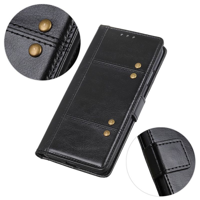 Flip Cover Xiaomi Mi 10T / 10T Pro Sort Retro Nitteversion