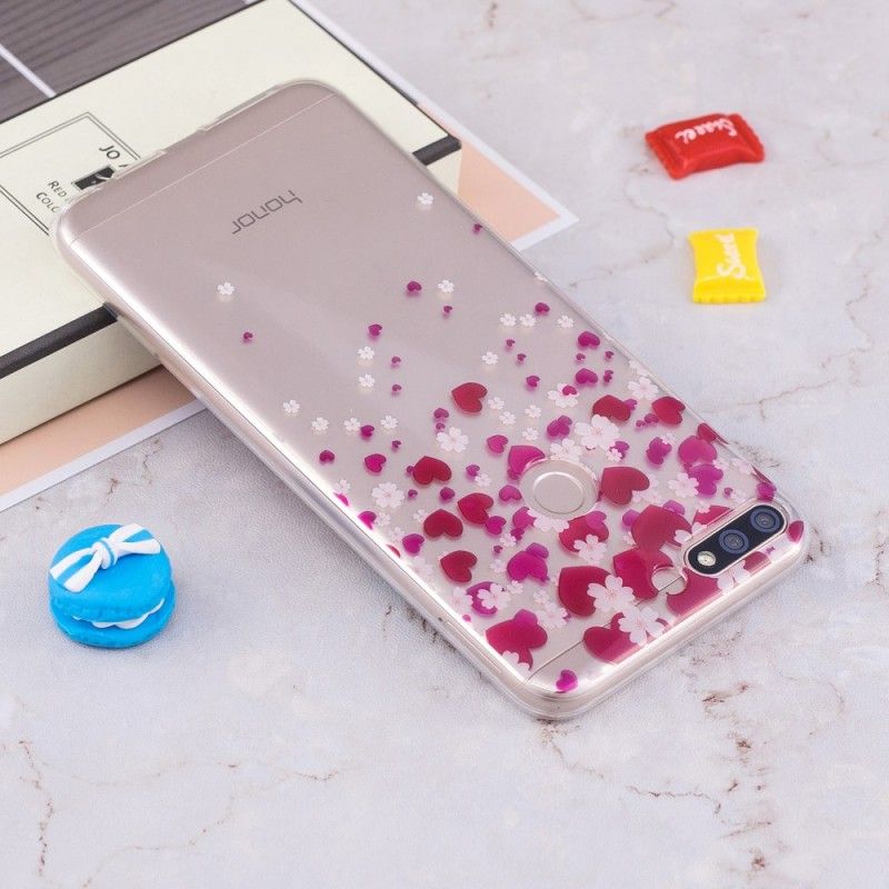 Cover Huawei Y7 2018 Hjerteregn