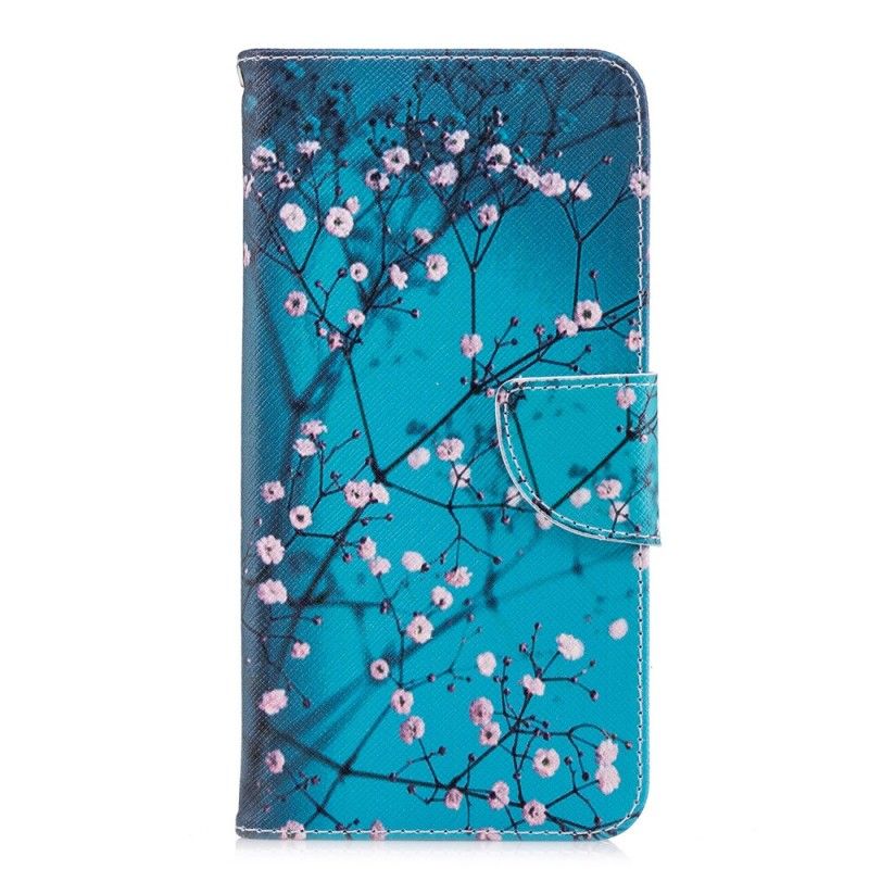 Flip Cover Huawei Y7 2018 Mobilcover Blomstrende Træ