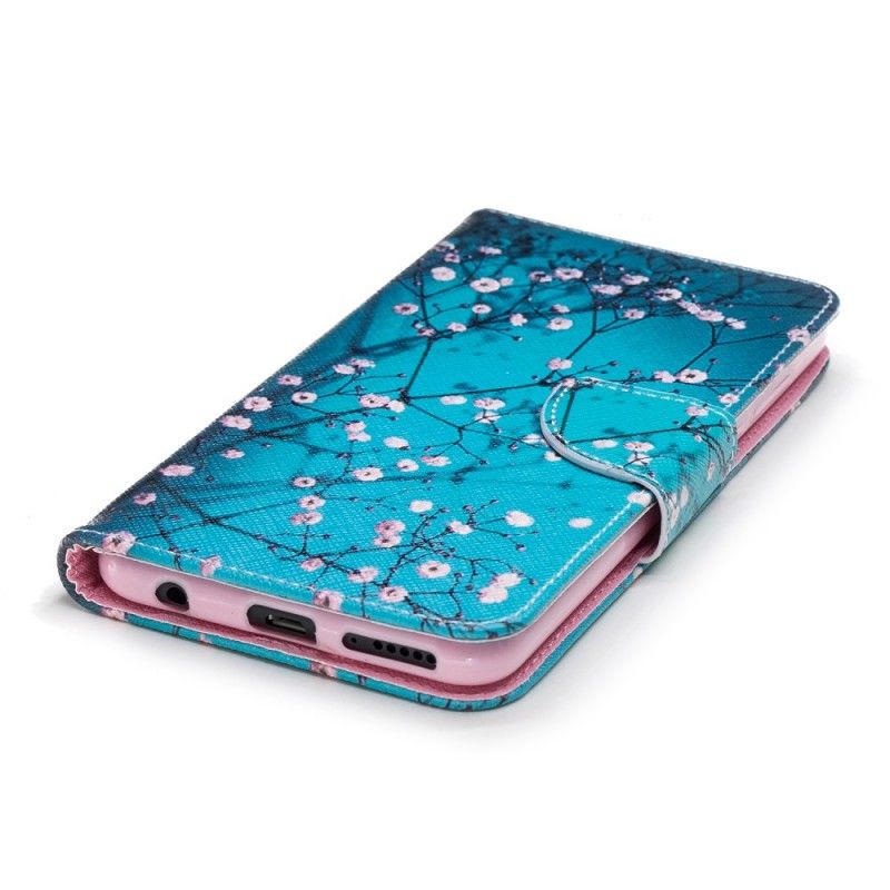 Flip Cover Huawei Y7 2018 Mobilcover Blomstrende Træ