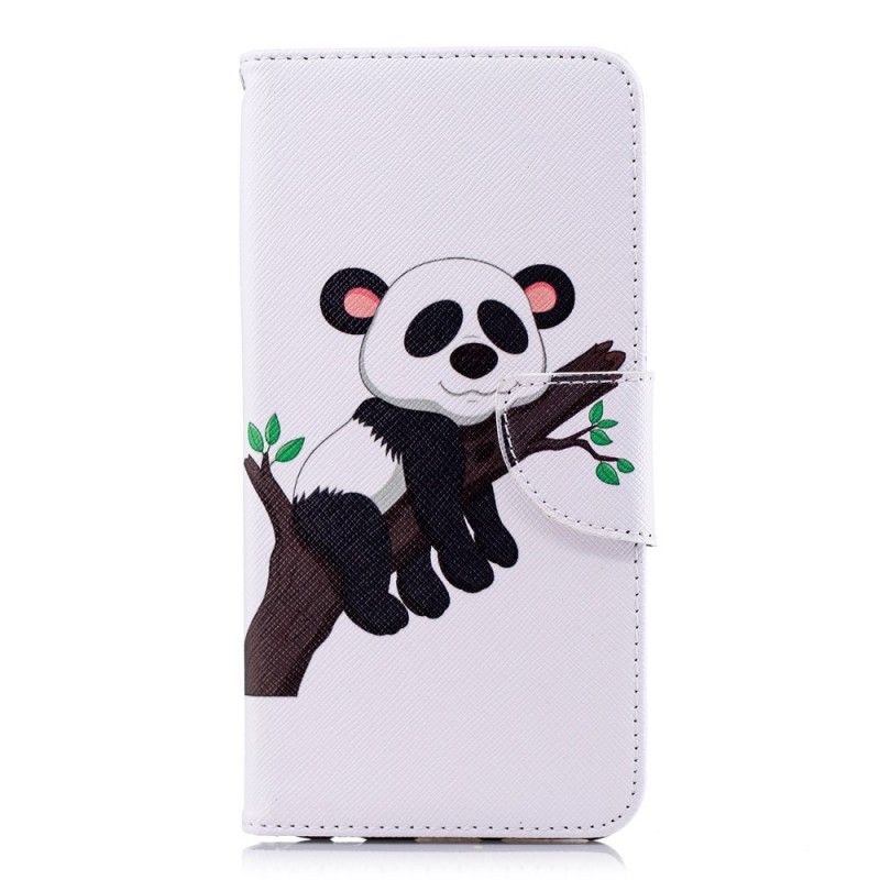 Flip Cover Læder Huawei Y7 2018 Doven Panda Original