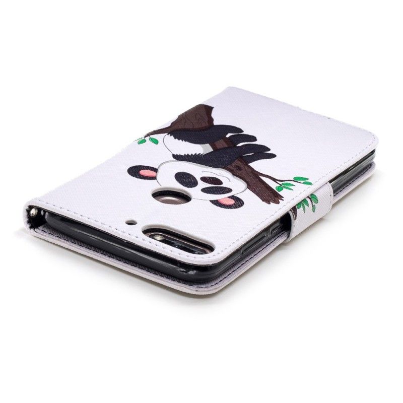 Flip Cover Læder Huawei Y7 2018 Doven Panda Original