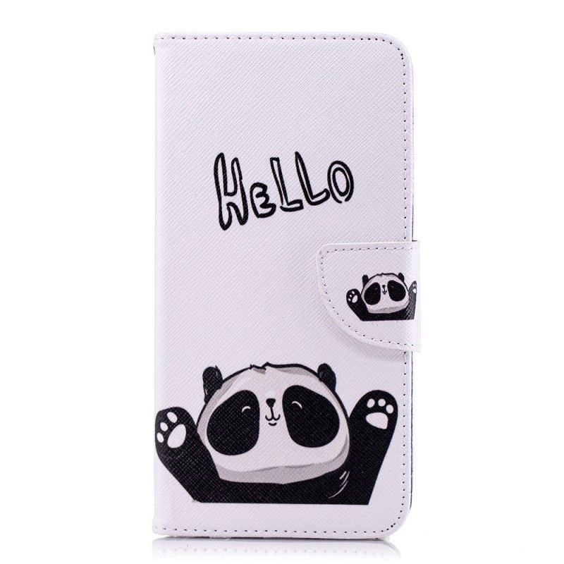 Flip Cover Læder Huawei Y7 2018 Hej Panda