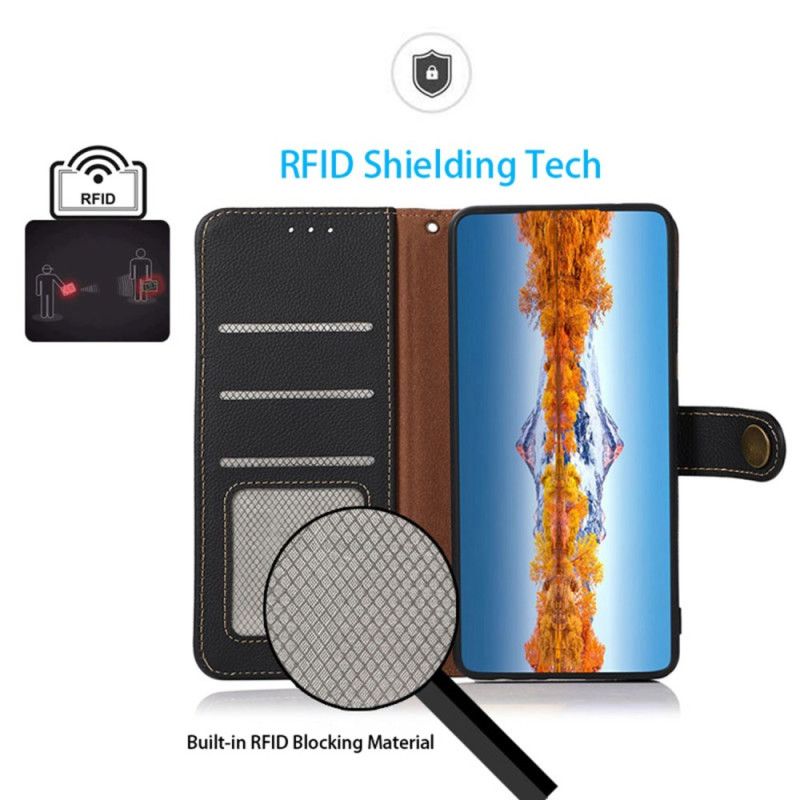 Flip Cover iPhone 16 Plus Klassisk Rfid-blokering Khazneh