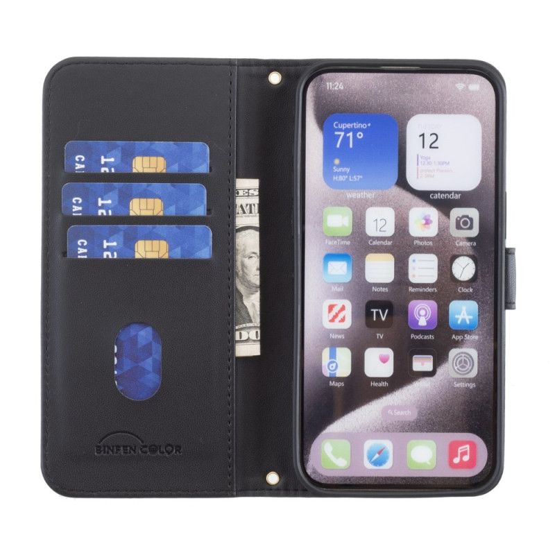 Flip Cover iPhone 16 Plus Premium Binfen Farve