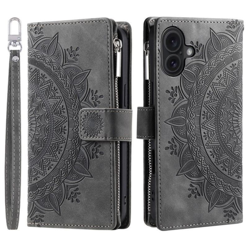 Flip Cover Til iPhone 16 Plus Mandala Pung