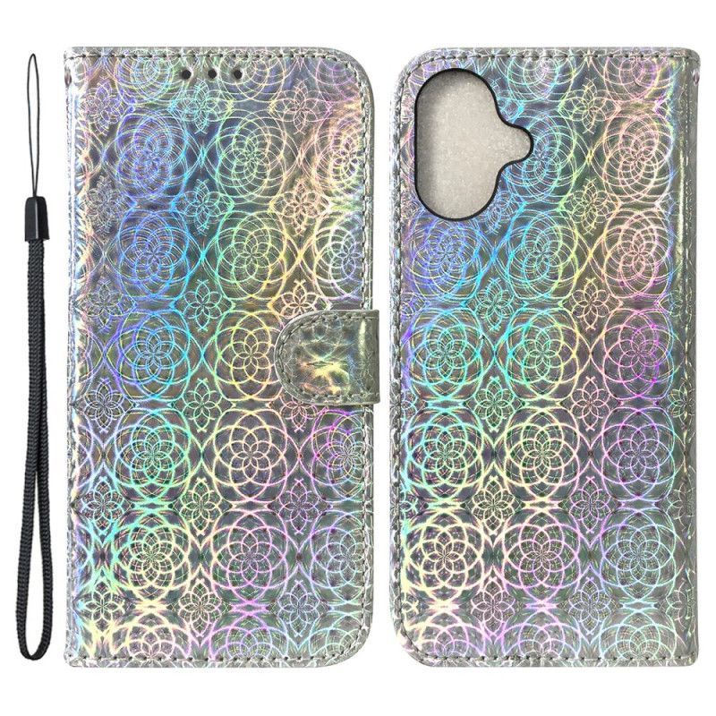 Læder Cover iPhone 16 Plus Telefon Etui Discostil