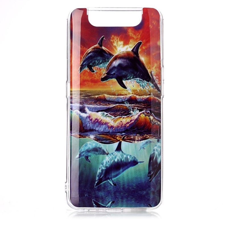 Cover for Samsung Galaxy A80 / A90 Delfiner I Naturen