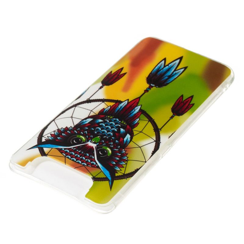 Cover for Samsung Galaxy A80 / A90 Drømmefanger Med Fluorescerende Ugle