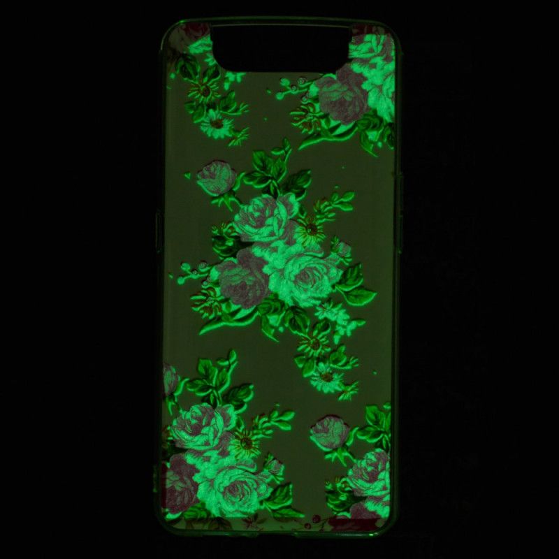 Cover for Samsung Galaxy A80 / A90 Fluorescerende Frihedsblomster