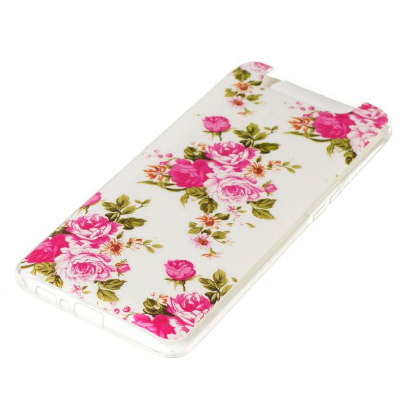 Cover for Samsung Galaxy A80 / A90 Fluorescerende Frihedsblomster