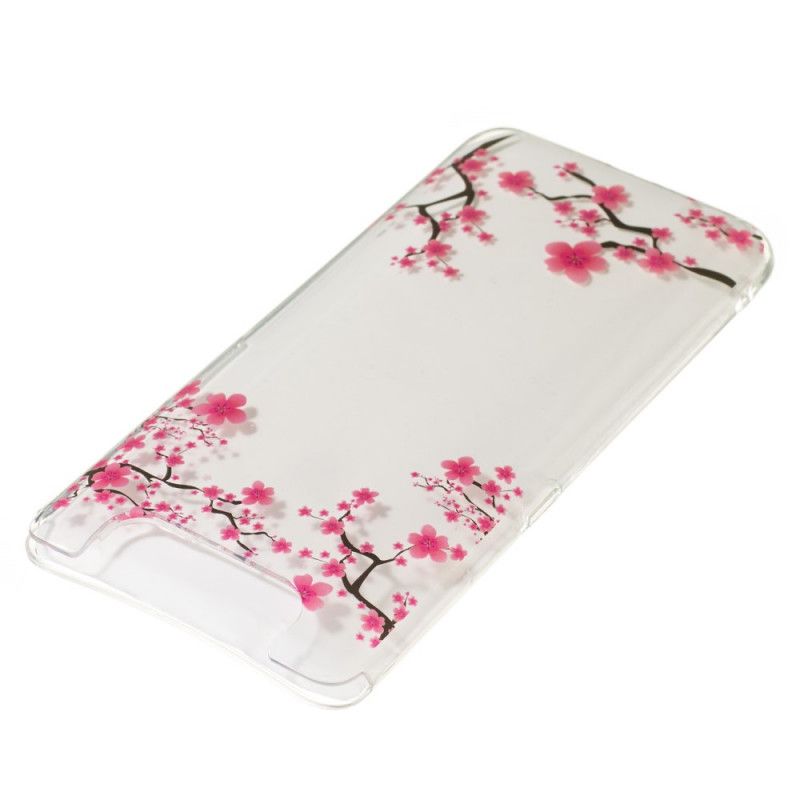 Cover for Samsung Galaxy A80 / A90 Gennemsigtigt Blomstrende Træ