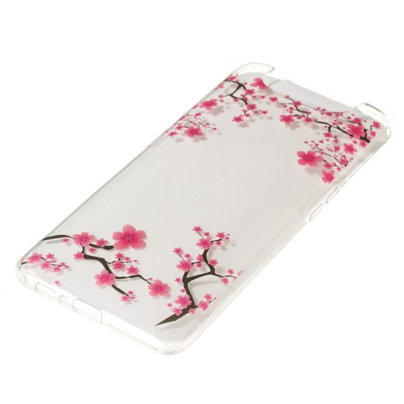 Cover for Samsung Galaxy A80 / A90 Gennemsigtigt Blomstrende Træ