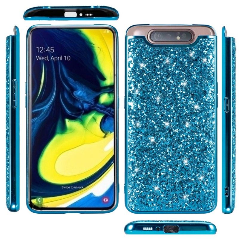 Cover for Samsung Galaxy A80 / A90 Sort Premium Glitter