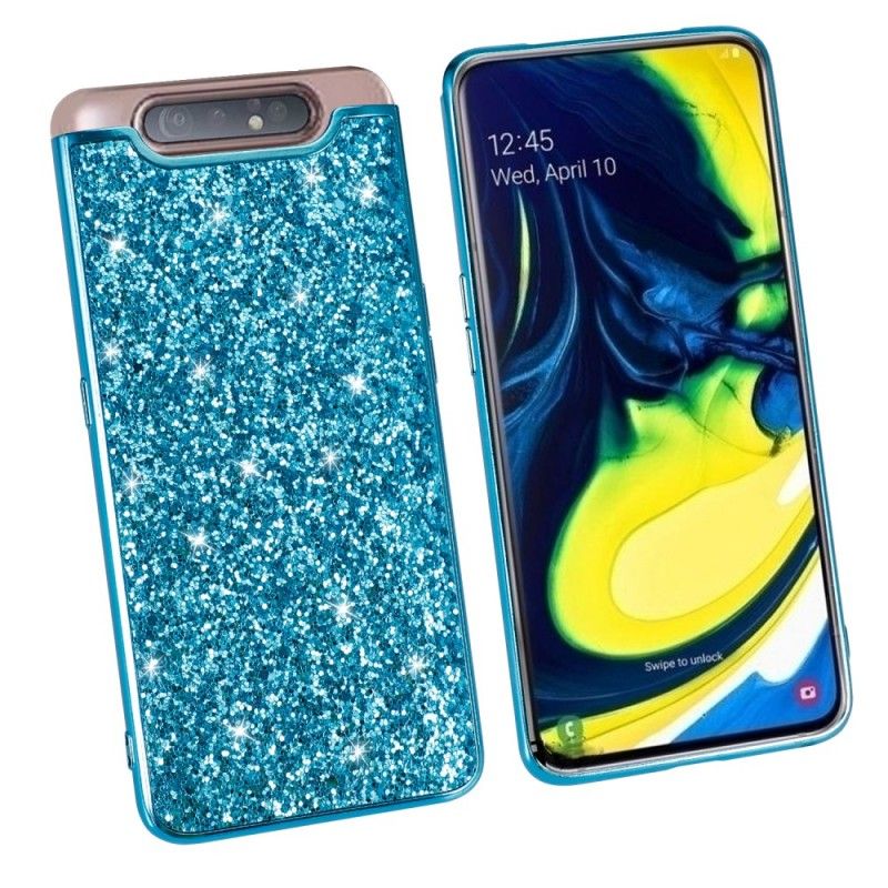 Cover for Samsung Galaxy A80 / A90 Sort Premium Glitter