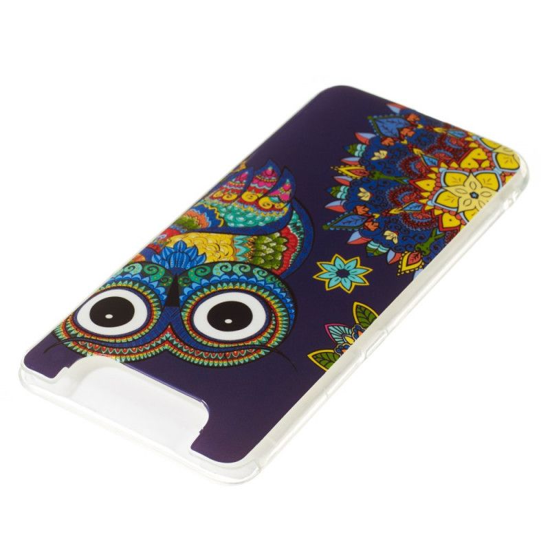 Cover Samsung Galaxy A80 / A90 Fluorescerende Mandala Ugle