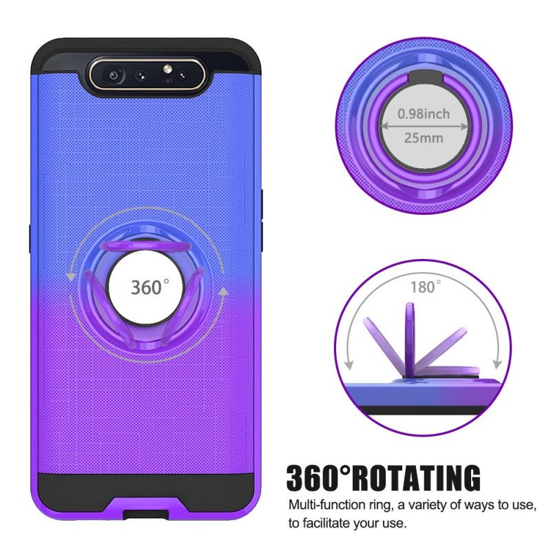 Cover Samsung Galaxy A80 / A90 Hvid Mobilcover Med Gradientfarvering