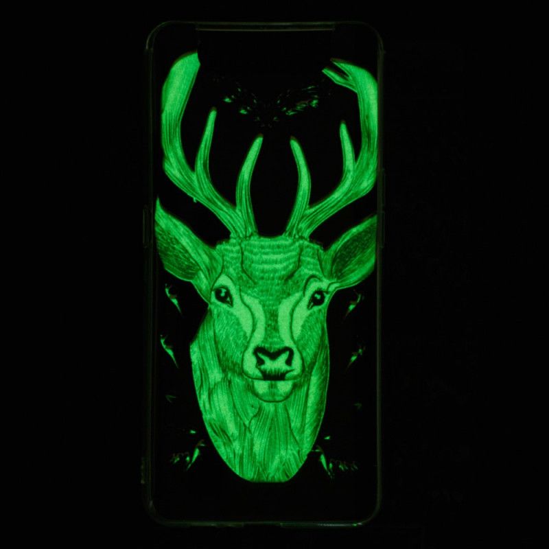 Cover Samsung Galaxy A80 / A90 Mobilcover Fluorescerende Majestætisk Hjort