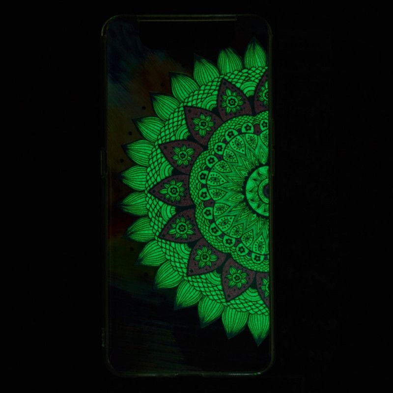 Cover Samsung Galaxy A80 / A90 Mobilcover Fluorescerende Mandala