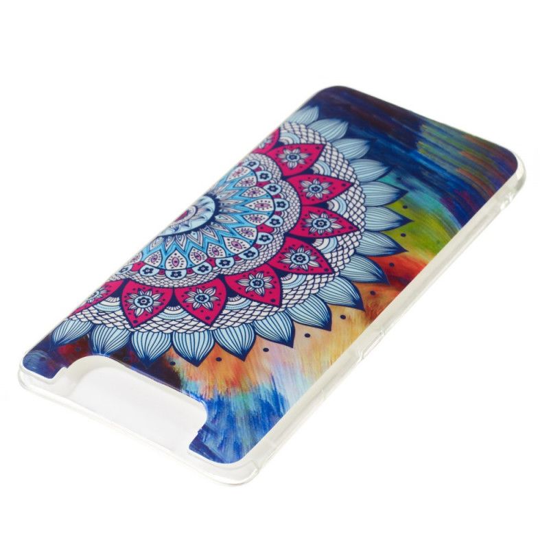 Cover Samsung Galaxy A80 / A90 Mobilcover Fluorescerende Mandala