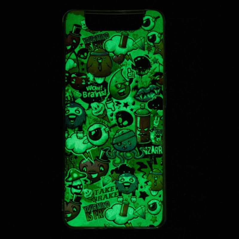 Cover Samsung Galaxy A80 / A90 Mobilcover Fluorescerende Vanvid