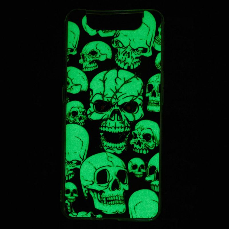 Cover Samsung Galaxy A80 / A90 Opmærksomhed Fluorescerende Kranier