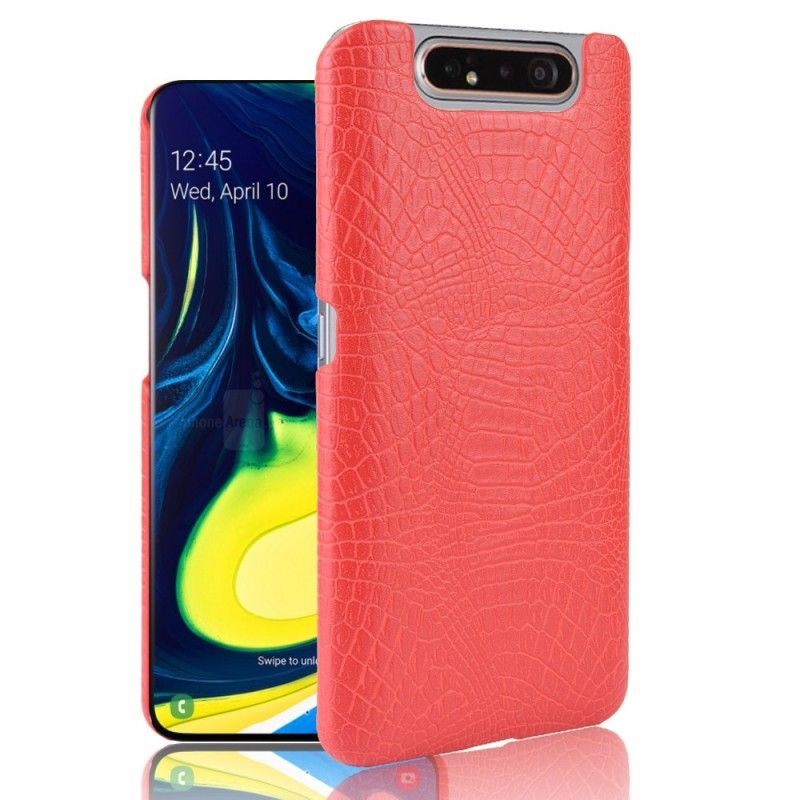 Cover Samsung Galaxy A80 / A90 Sort Krokodillehudeffekt Beskyttelse