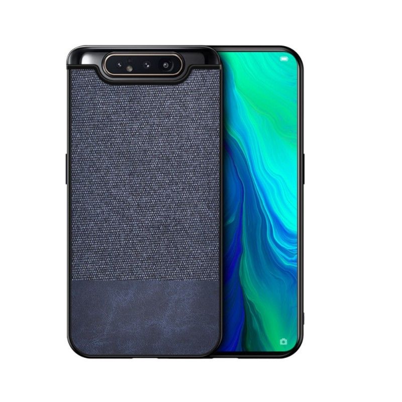 Cover Samsung Galaxy A80 / A90 Sort Læder Og Væveeffekt