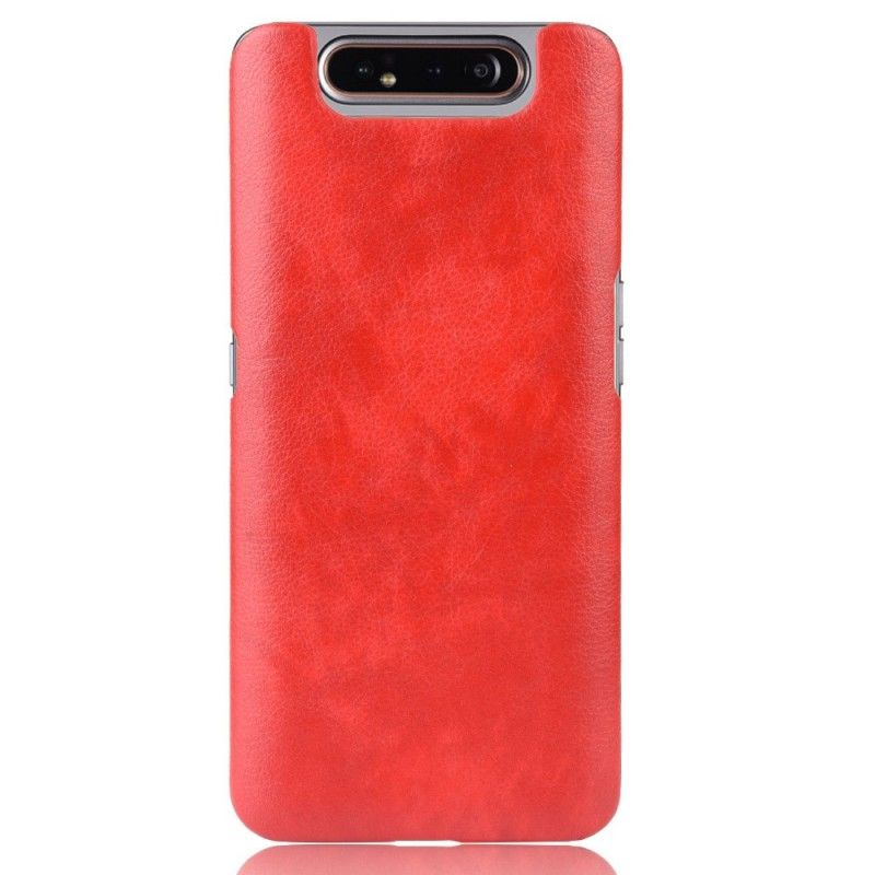 Cover Samsung Galaxy A80 / A90 Sort Lychee-Lædereffekt