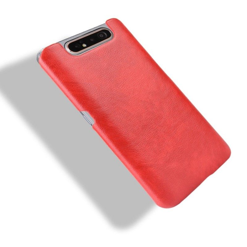 Cover Samsung Galaxy A80 / A90 Sort Lychee-Lædereffekt