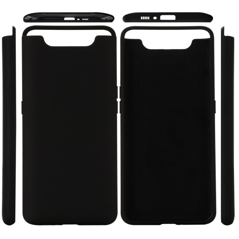 Cover Samsung Galaxy A80 / A90 Sort Silikone Væske