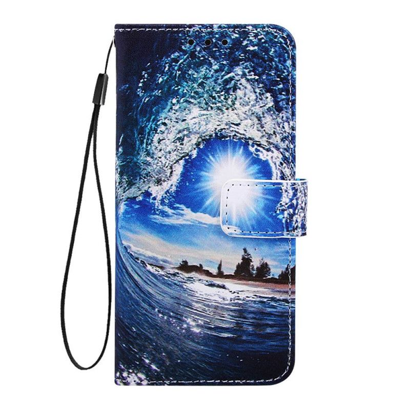 Flip Cover Læder for Samsung Galaxy A80 / A90 Elsker Bølgen