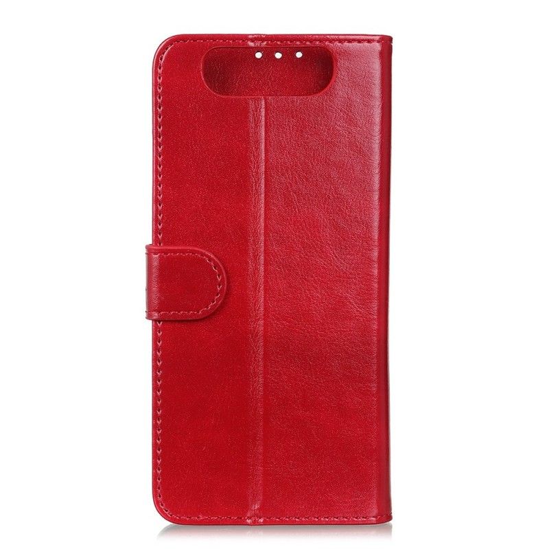 Flip Cover Læder for Samsung Galaxy A80 / A90 Sort Ækvivalent Læder