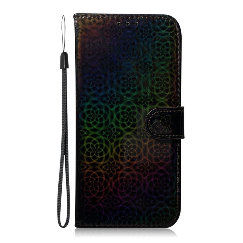 Flip Cover Læder Samsung Galaxy A80 / A90 Sort Ren Farve Beskyttelse