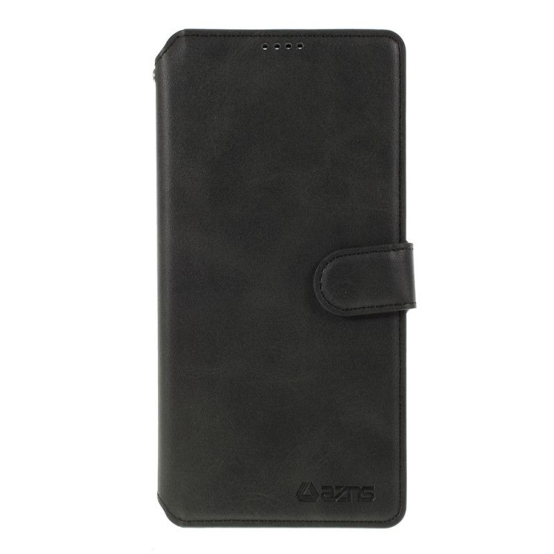 Flip Cover Læder Samsung Galaxy A80 / A90 Sort Retro Azns