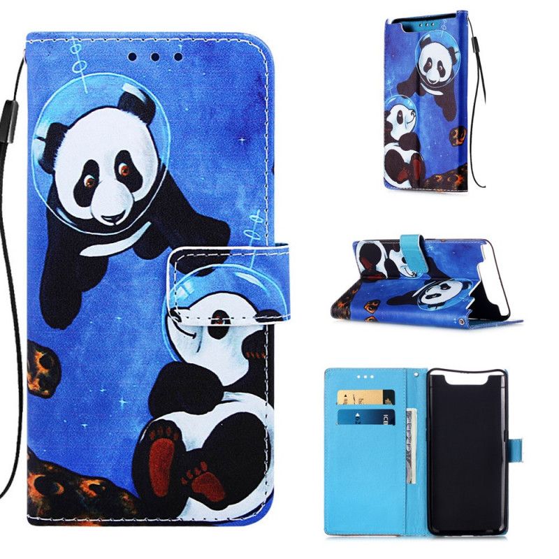 Flip Cover Samsung Galaxy A80 / A90 Mobilcover Pandakosmonauter