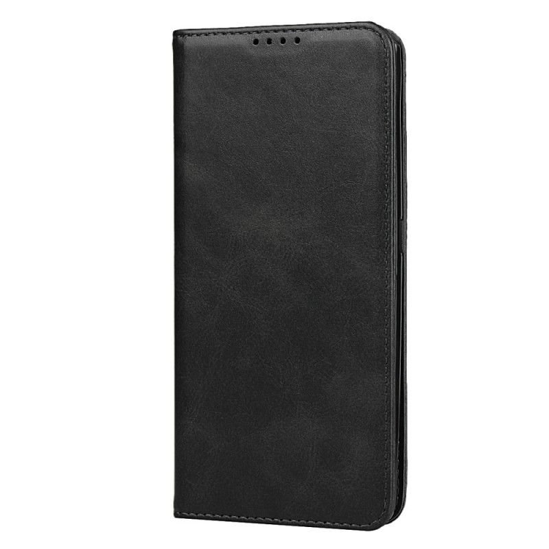 Læder Cover for Samsung Galaxy A80 / A90 Sort Søm I Læderimitation