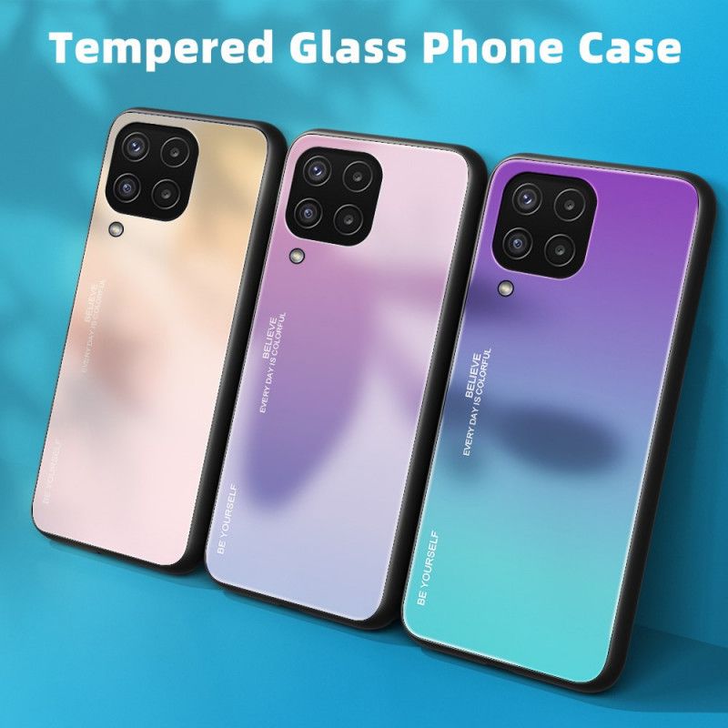 Cover Samsung Galaxy M32 Telefon Etui Hærdet Glas Vær Dig Selv