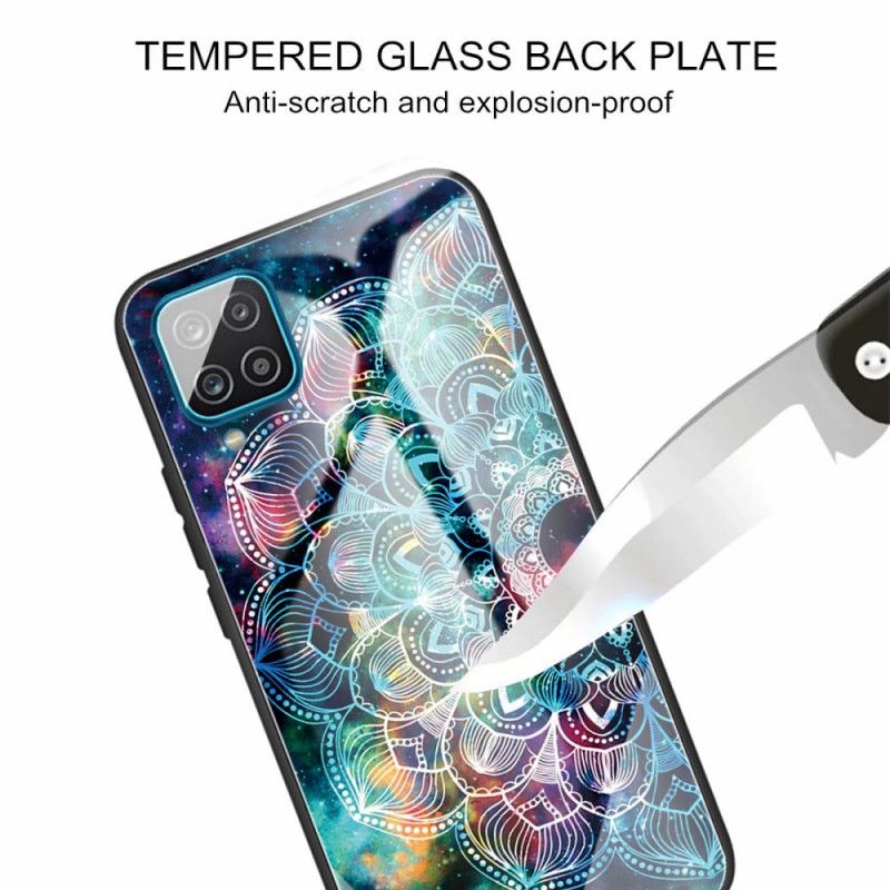 Cover Samsung Galaxy M32 Telefon Etui Mandala Af Hærdet Glas