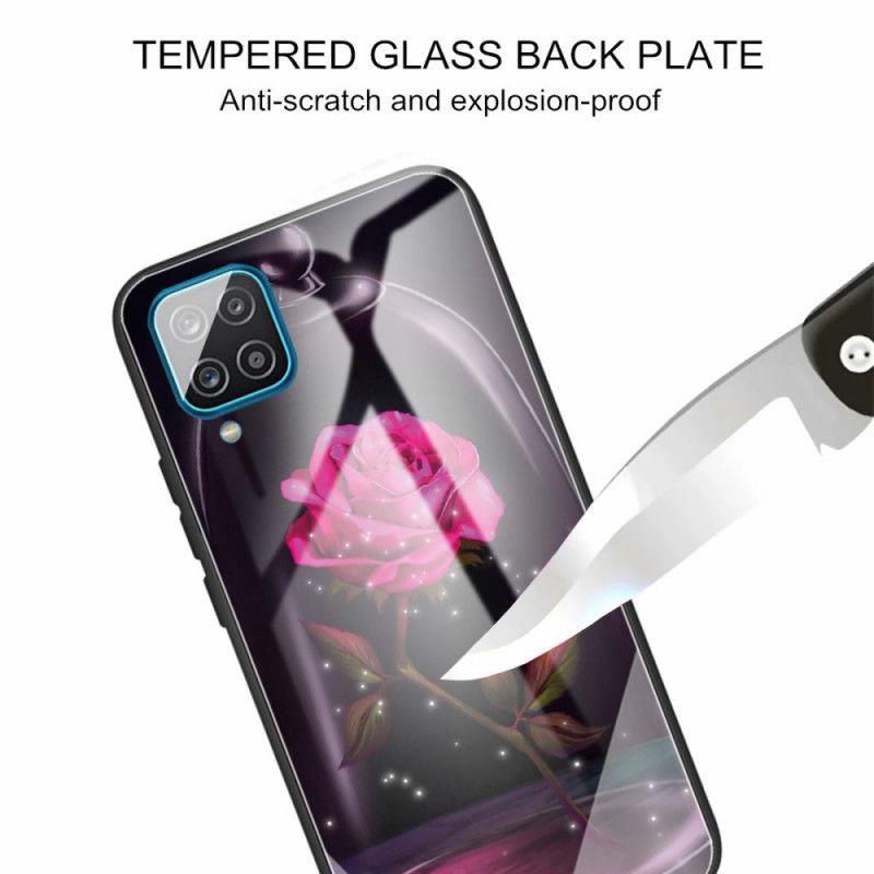 Cover Til Samsung Galaxy M32 Magic Pink Hærdet Glas