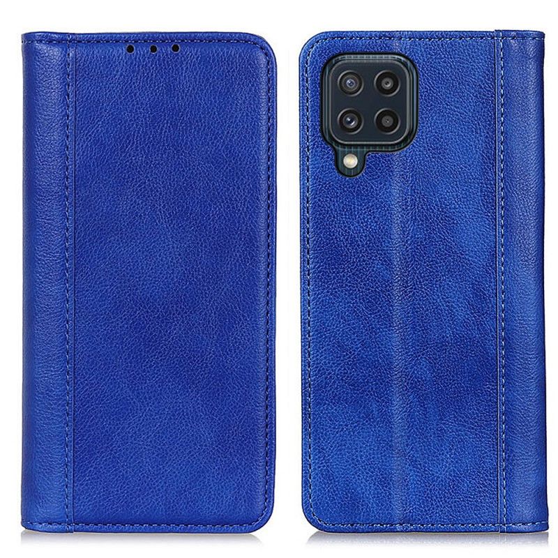 Flip Cover Samsung Galaxy M32 Elegance Split Litchi-læder