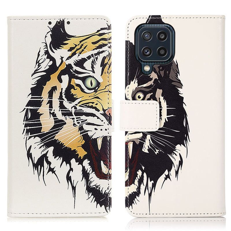 Flip Cover Samsung Galaxy M32 Fierce Tiger