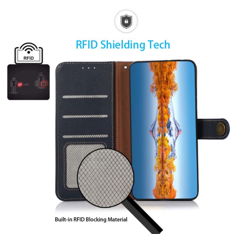 Flip Cover Samsung Galaxy M32 Imiteret Læder Khazneh Rfid