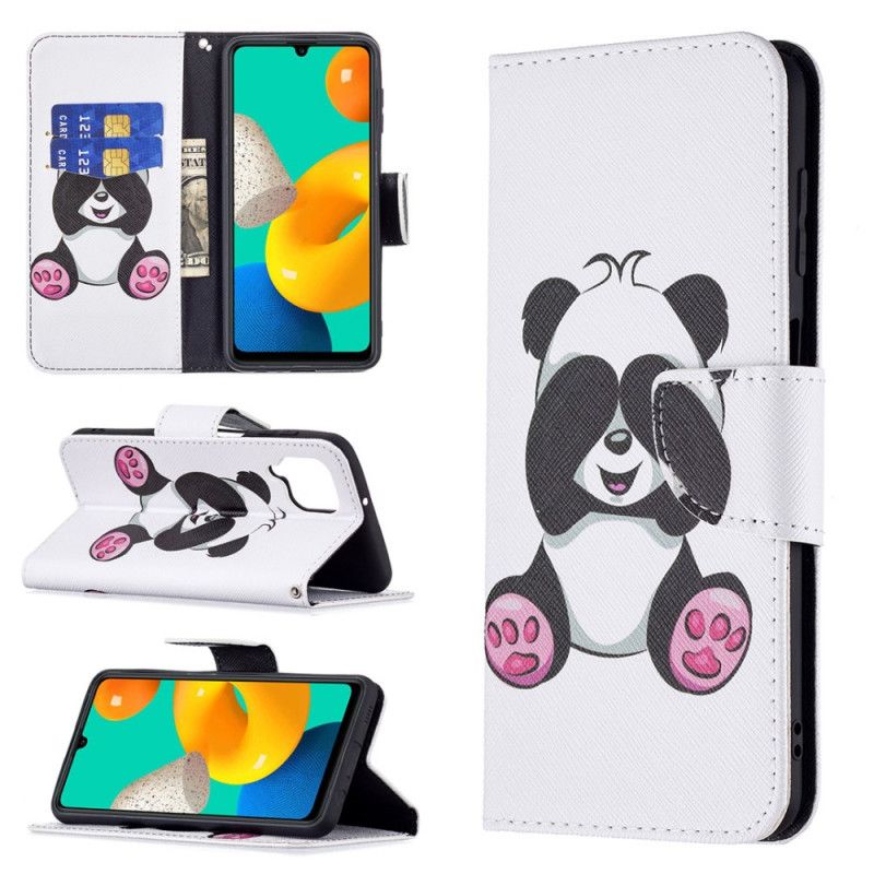 Flip Cover Samsung Galaxy M32 Panda Sjov