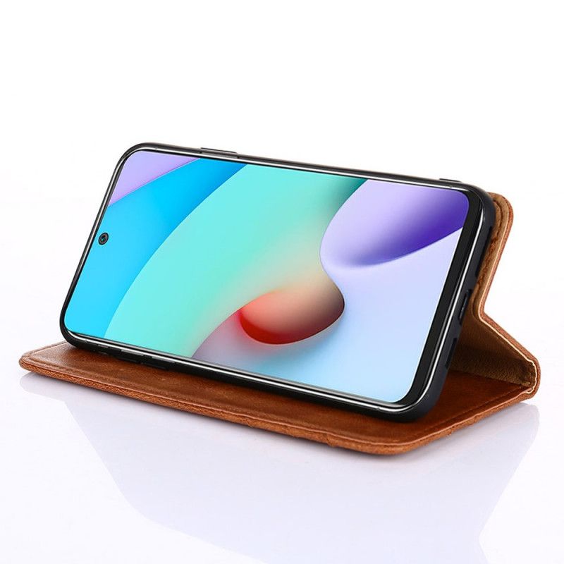 Flip Cover Samsung Galaxy M32 Stil Lædernitte