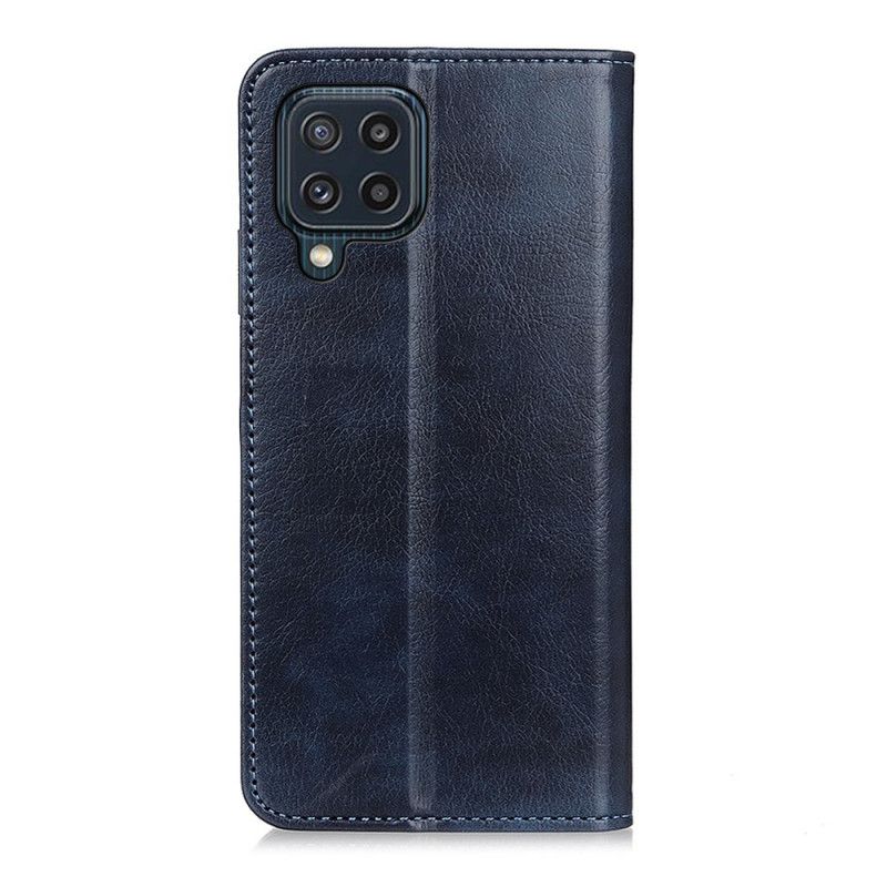 Flip Cover Til Samsung Galaxy M32 Elegance Split Litchi-læder