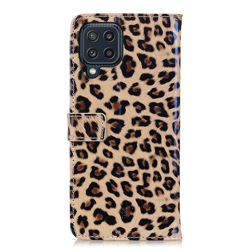 Flip Cover Til Samsung Galaxy M32 Leopard